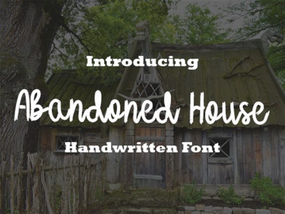 Abandoned Houses Font for Creative Campaigns