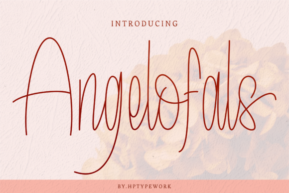 Angelofals Font: Elegant Script for Editorial Design