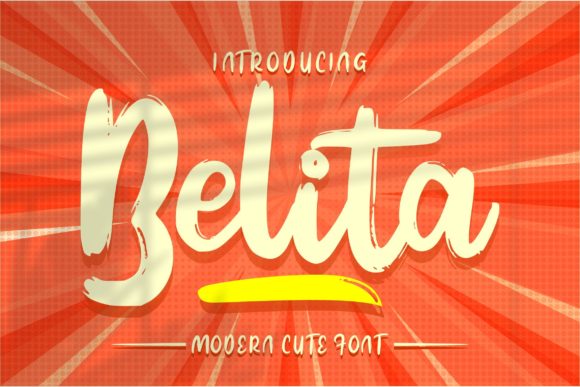 Belita: A Handwritten Font for Elegant Design