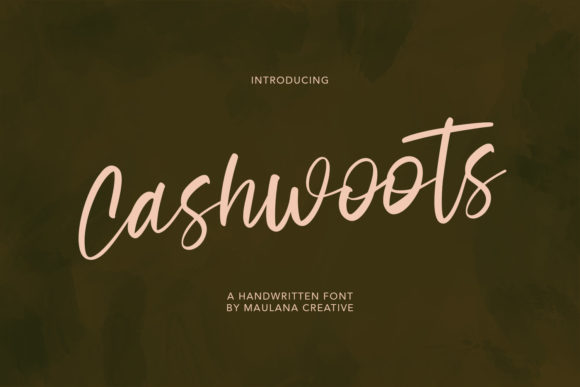 Cashwoots: Elegant Script Font