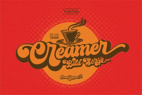 Creamer: A Bold Handwritten Font