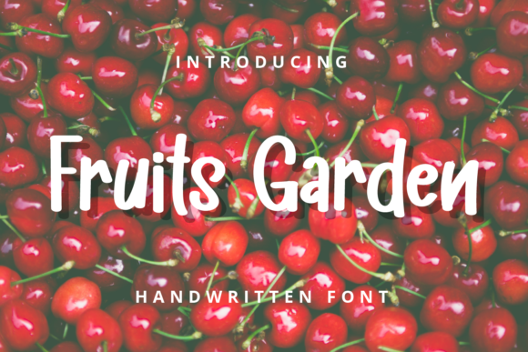 Fruits Garden Font for Web Design
