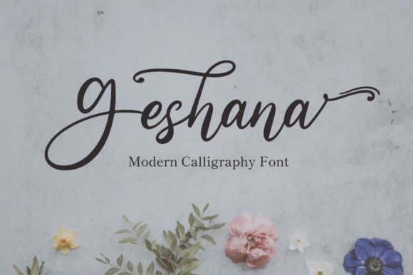 Geshana: A Script Font for Elegant Design