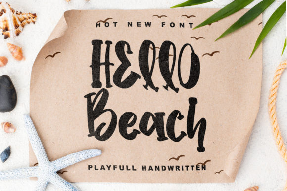 Hello Beach Font: Playful Typography for Editorial Design
