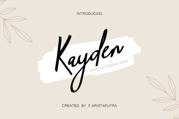 Kayden: A Handwritten Font for Creative Campaigns