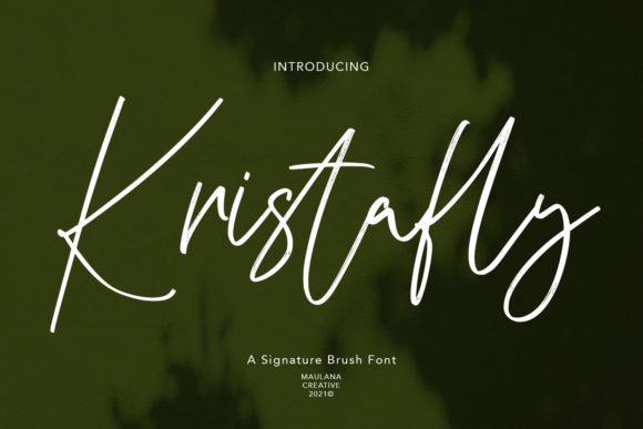 Kristafly: Elegant Script Font for Creative Projects