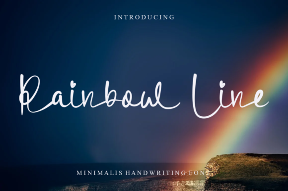 Rainbow Line: A Joyful Script Font