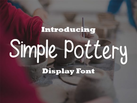 Simple Pottery Font for Web Design