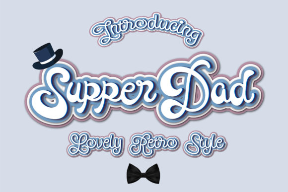 Supper Dad Font: Retro Style for Editorial Design