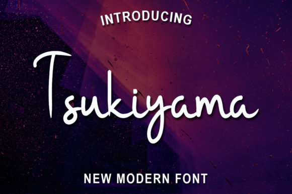 Tsukiyama: A Soft Script Font for Elegant Design